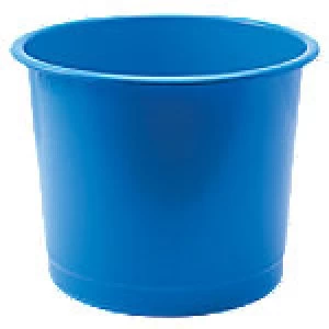Image of Niceday Plastic Waste Bin 14 L Blue 31.4 x 31.4 x 25.4 cm