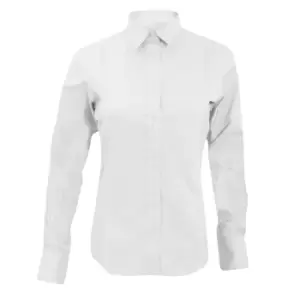 Image of Kustom Kit Ladies City Long Sleeve Blouse (20 UK) (White)