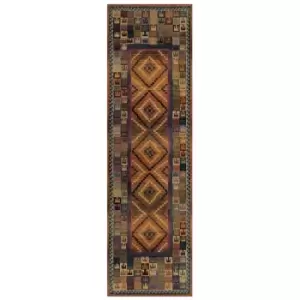 Image of Oriental Weavers Gabbeh Runner Rug Geo 51/001 C 68X235cm