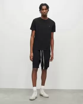 Image of AllSaints Mens Brace Tonic 3 Pack T-Shirts, Black, Size: L