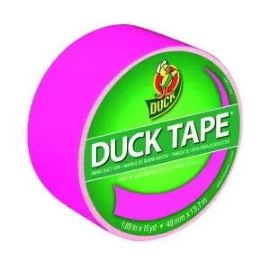Image of Ducktape Coloured Tape 48mmx13.7m Neon Pink Pack of 6 1265016 SUT03509