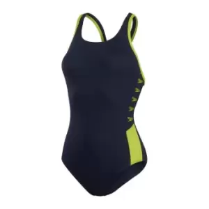 Image of Speedo Bm Logo Muscle back Swimsuit Ladies - Blue
