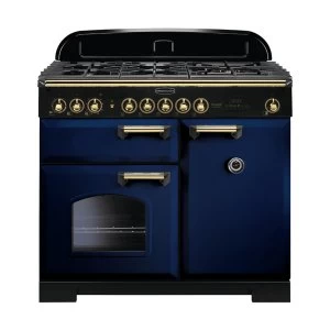Image of Rangemaster 113840 CDL100DFFRB-B Classic Deluxe 100cm Dual Fuel Range Cooker Regal B-B