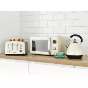 Image of Daewoo SDA2426DS Kensington 1.7L Pyramid Kettle, 4 Slice Toaster & 20L Digital Microwave Bundle