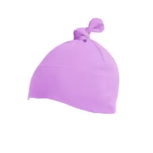 Image of Babybugz Baby 1 Knot Plain Hat (One Size) (Bubble Gum Pink)