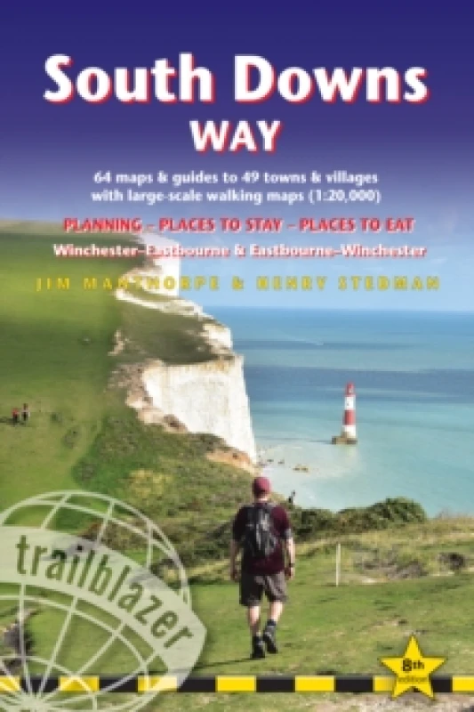 Image of South Downs Way Trailblazer Walking Guide 8e : Practical guide with 60 Large-Scale Walking Maps (1:20,000) & Guides to 49 Towns & Villages - Planning,