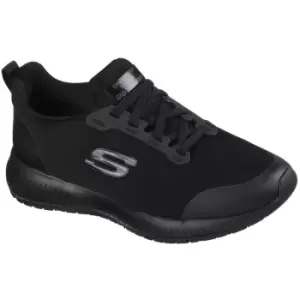 Image of Skechers Womens Squad Slip Resistant Lace Up Safety Trainers UK Size 6 (EU 39)