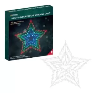 Image of Christmas Workshop Multi Colour LED Star Silhouette Window Light