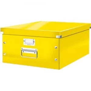 Image of Leitz Click & Store WOW Storage Box A3 Laminated Cardboard Yellow 369 x 482 x 20 mm