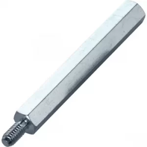 Image of PB Fastener S47040X30 Zinc Plated Steel M/F Spacers M4 x 30mm Pack...