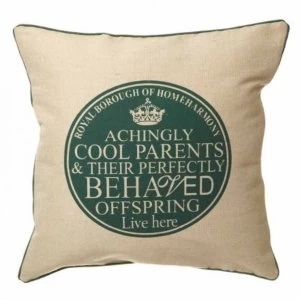 Image of Cushion Parents Plaque Print Inc Fill By Heaven Sends