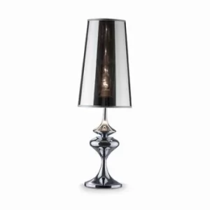 Image of Alfiere 1 Light Large Table Lamp Chrome, E27