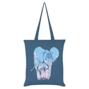 Image of Unorthodox Collective Elephant Tote Bag (One Size) (Airforce Blue)