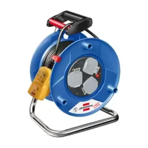 Image of Brennenstuhl Cable Reel RCD Plug Circuit Breaker Plug Heavy Duty 25 Metre Cable
