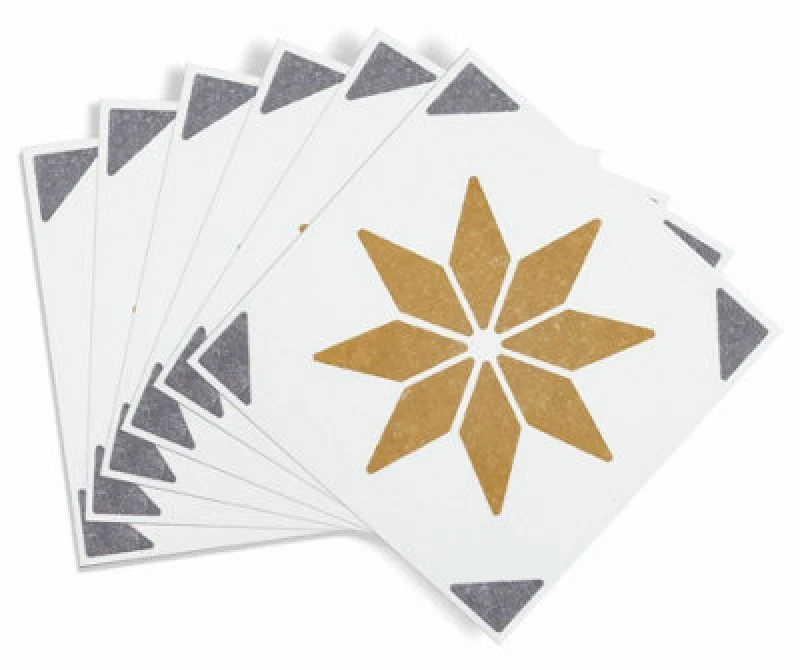 Image of D-C-Fix - Self Adhesive Wall Tile Alia Gold - 15Cm X 15Cm / Pack Of 6