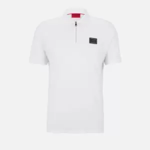 Image of HUGO Domelo Cotton-Jersey Polo Shirt - XL