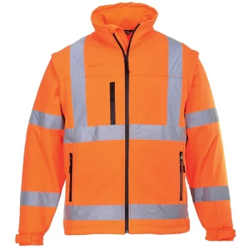 Image of Portwest S428ORR4XL - sz 4XL Hi-Vis Softshell Jacket (3L) - Orange