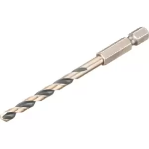 Image of DEWALT Black and Gold Hex Impact HSS Drill Bit 4.5mm Pack of 1