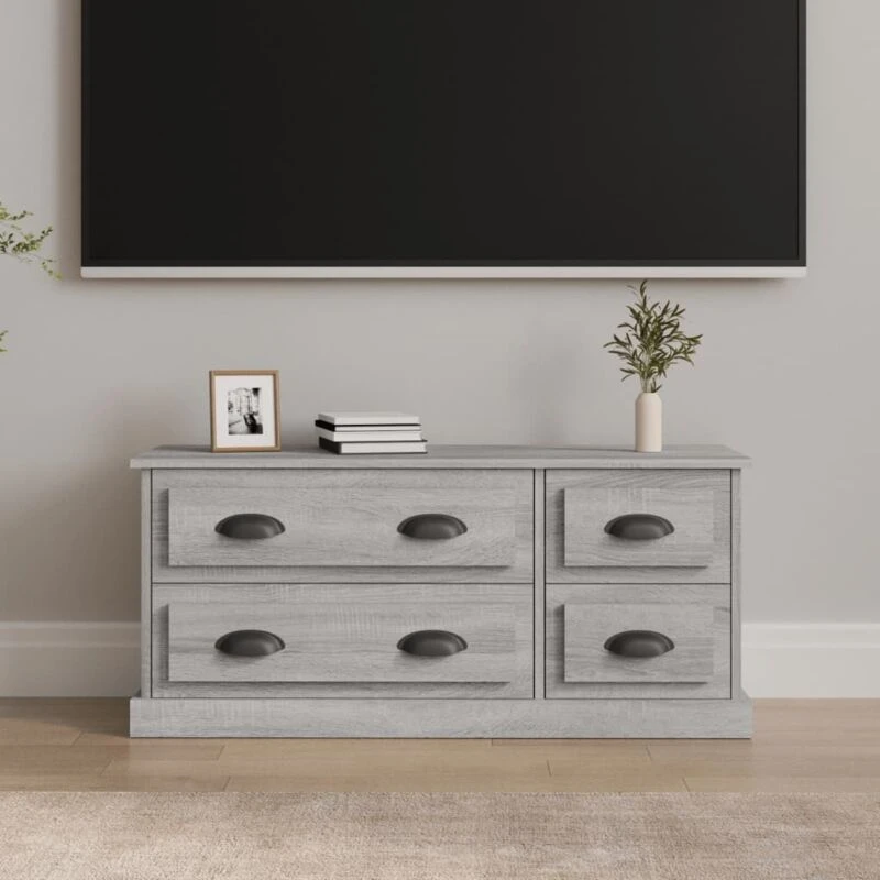 Image of VIDAXL TV Cabinet Grey Sonoma 100x35.5x45cm Engineered Wood Vidaxl 8720845793449