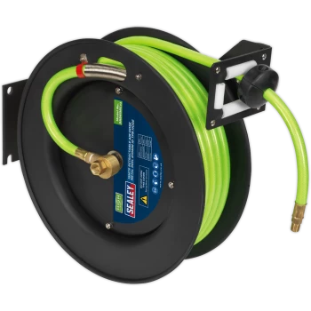 Image of Sealey SA841HV Retractable Air Hose Metal Reel 10mm 15m