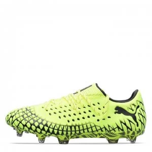 Image of Puma Future 4.1 Netfit FG Football Boots - Yellow Alert/Bl