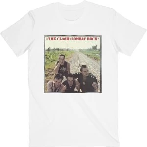 Image of The Clash - Combat Rock Unisex Medium T-Shirt - White