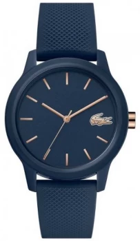 Image of Lacoste 12.12 Womens Navy Silicone Strap Navy Dial Watch
