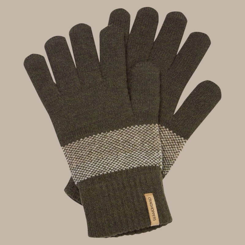 Image of Craghoppers Craghoppers Men Forster Knitted Glove in Navy Size: Small/Large Navy S/M Male 5063260075053