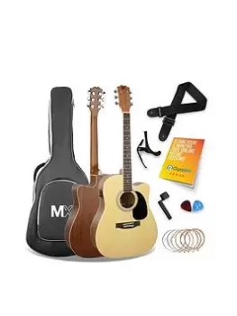 Image of Mx Cutaway Electro Acoustic Guitar Pack - Natural