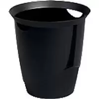 Image of SLINGSBY Waste Bin 16 L Black 31.5 x 31.5 x 33.5 cm
