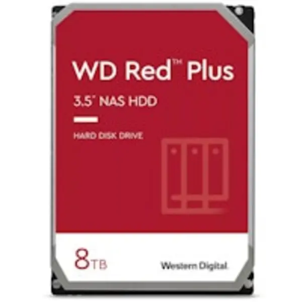 Image of WD 8TB Red Plus 5640rpm HDD 256MB Cache Internal NAS Hard Drive (WD80EFPX)