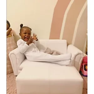 Image of Homcom Kids Sofa White 410 x 83 mm