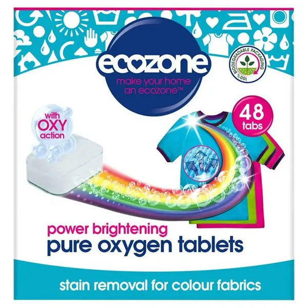 Image of Ecozone Pure Oxygen Brightener Tablets - 48 Tabs