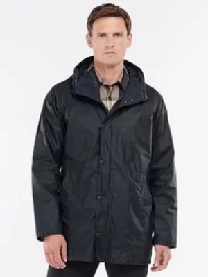Image of Barbour Breswell Wax Jacket, Navy Size M Men