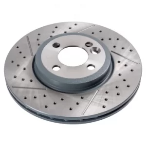 Image of Pair of Brake Discs 43954 by Febi Bilstein Front Axle