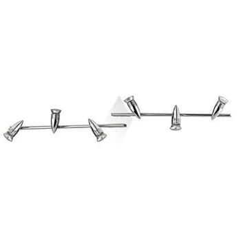 Image of Alfa 6 Light Indoor Adjustable Wall Spotlight Chrome, GU10