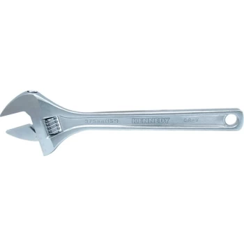 Image of 375MM/15' Chromed Finish Adjustable Wrench - Kennedy
