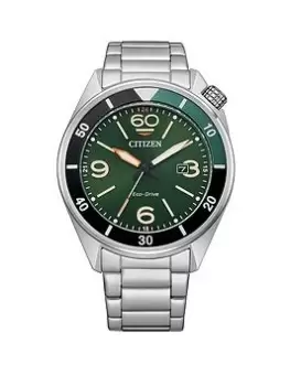 Image of Citizen Seaplane Gents Eco-Drive Bracelet Wr100, Silver, Men