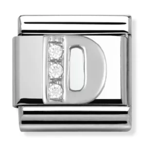 Image of Nomination CLASSIC Silvershine Letter D Charm 330301/04