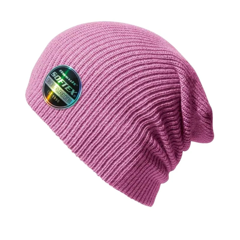 Image of Result Core Mens Softex Beanie in Pink Pink Male One Size