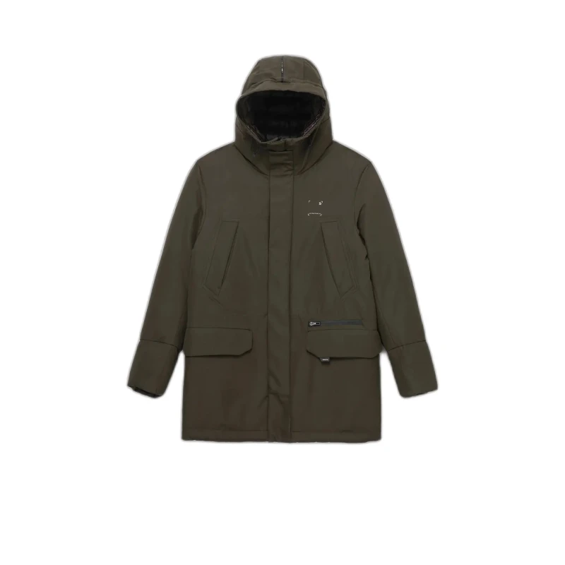 Image of Krakatau Hooded parka Krakatau Marcasite Vert Male XL