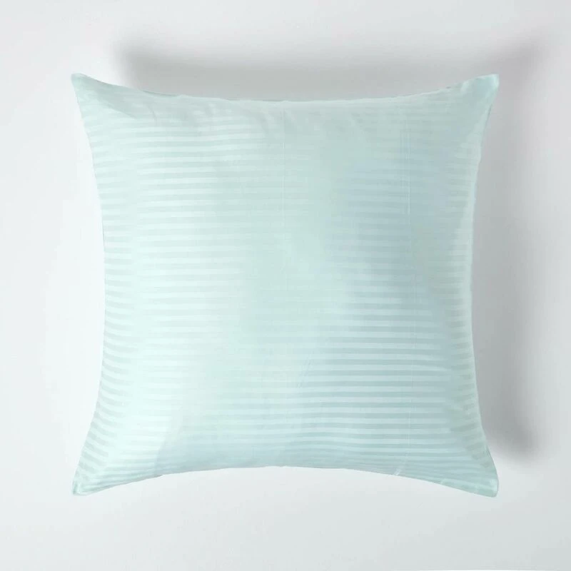 Image of Homescapes Blue Continental Egyptian Cotton Pillowcase 330 Tc, 80 X 80 Cm