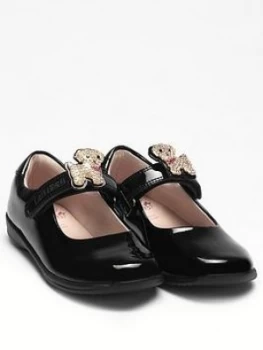 Image of Lelli Kelly Girls Poppy 2 Dolly School Shoe, Black Patent, Size 2 Older