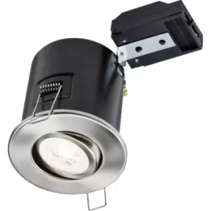 Image of Knightsbridge - Tilt GU10 Fire-Rated Downlight - Chrome 230V IP20 35W