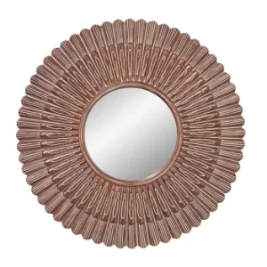 Image of Feiss Cheyenne Round Mirror Aegean Gold