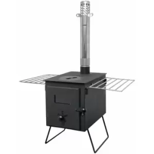 Image of Royal Fire - Pandora Portable Box Tent Stove in Charcoal