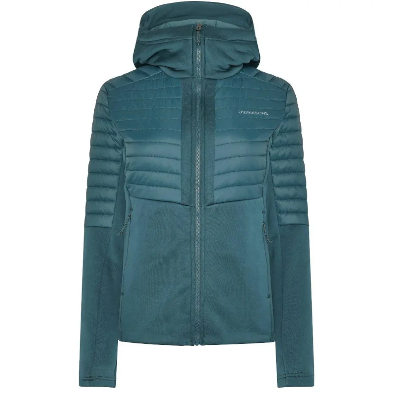 Image of Didriksons Womens full-zip down jacket Didriksons Annema 6 Bleu Female 44