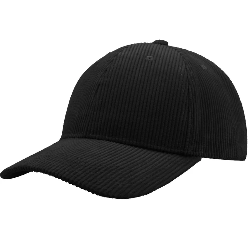 Image of Atlantis Womens Cordy S Corduroy Baseball Cap in Black Female One Size