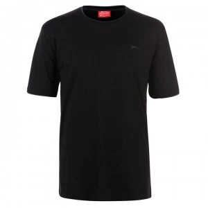 Image of Slazenger Tipped T Shirt Mens - Black