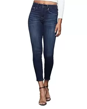 Image of Good American Good Legs Skinny Cropped Jeans in Blue260